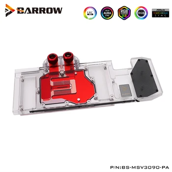 Barrow GPU Vode Blok Za MSI RTX 3090/3080 VENTUS 3X OC 24G/10G,5V,Podporo Gori Original Nazaj Ploščo ,BS-MSV3090-PA