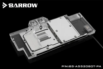 BARROW, Vodni Blok uporabite za ASUS ROG STRIX-RTX2080TI-O11G/RTX2080-O8G/RTX2080 Super O8G GAMING/RGB 5V 3PIN / Združljiv Backplate