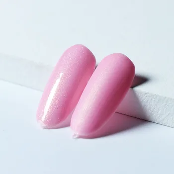 Beautilux Gel lak z Bleščicami Nude Pink Prikrivanje Barvni Geli za Nohte in UV francoski Nohti Ridge Filler Nohte Art Lak 10 ml