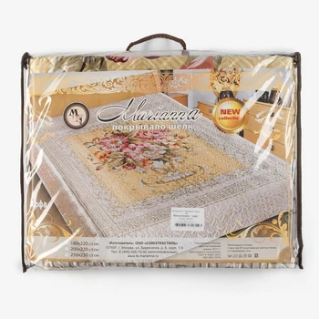 Bedspread 3D Marianna Euro maxi Harfo, 230x250 cm, umetne svile, iz polietilena Dom in kuhinjo izdelki