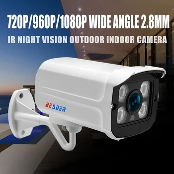 BESDER širokokotni 2,8 mm 720P 960P 1080P IP Kamero Nepremočljiva Nadzor P2P RTSP Bullet CCTV Kamere Opoz. na E-pošto XMEye na Prostem
