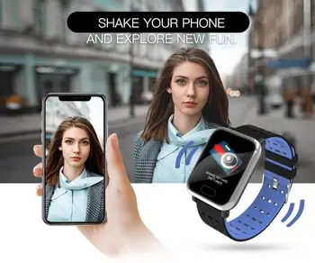 BINSSAW A6 Pametno uro s Srčnega utripa Fitnes Tracker Krvni Tlak Smartwatch Neprepustna Za Android IOS PK Q8 V6 S9