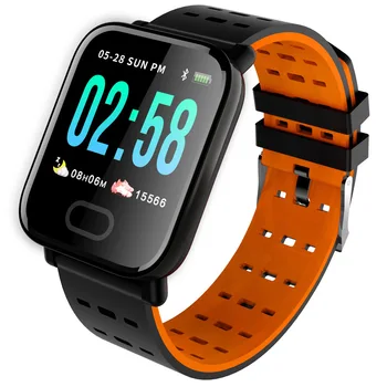 BINSSAW A6 Pametno uro s Srčnega utripa Fitnes Tracker Krvni Tlak Smartwatch Neprepustna Za Android IOS PK Q8 V6 S9