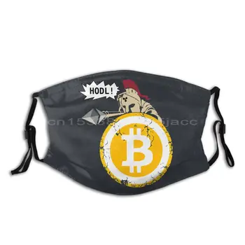Bitcoin HODL Vaše Cryptos Cryptocurrency Ponovno uporabiti Masko s Filtrom Dustproof Masko Respirator Usta Žarilna
