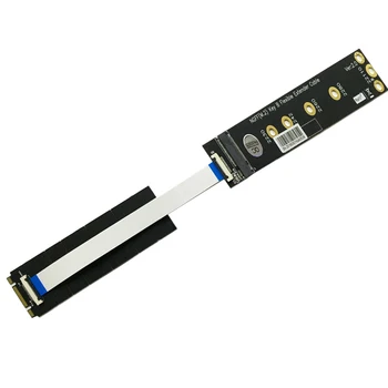 Biti Podaljšek NGFF M. 2 Tipka B SATA SSD vmesniško Kartico PCI-E Biti Prilagodljiv Podaljšek Kabel za 2230 2242 2260 2280 2210 SSD