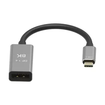 Boben 3 USB C do Displayport Moški-Ženska Pretvornik Kabel Tip C DP 1.4 priključek 8K@ 60HZ 4K @ 144HZ za MacBook Pro