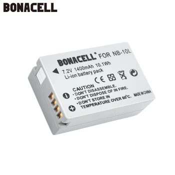 Bonacell 7,2 V 1400mAh NB-10 L NB10L NAPOTILO 10 L Baterije za Canon G1X G15 G16 SX40HS SX50HS SX60HS SX40 SX50 SX60 HS Bateria L50