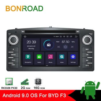 Bonroad Android 9.0 2Din Avto DVD GPS Navigacija Za Corolla E120 BYD F3 Kapacitivni Zaslon, WIFI, 3G USB avtoradio Video FM RDS,