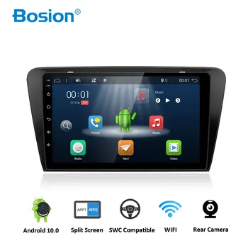 Bosion Quad Core Android 10 car audio ZA SKODA Octavia A7 2013-avto dvd predvajalnik glavo napravo avto večpredstavnostna avtomobilski stereo sistem IPS
