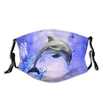 Bottlenose Dolphin Prostem, Maska,Zaščitna 5-Plast Oglje, Filtri Za Odrasle Moške, Ženske Ruta