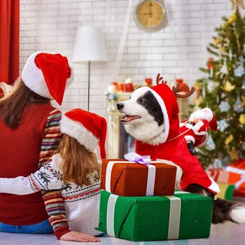 Božič Oblačila za Pse, Santa Pes Kostume Počitnice Stranka Apretiranje Oblačila za Smal Srednje Velike Pse Smešno Pet Obleko Jahanje