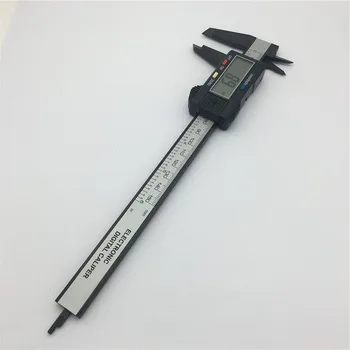 Brezplačna dostava 6inch LCD 150 mm Digitalni Elektronski Ogljikovih Vlaken Vernier Kaliper Merilnik Mikrometer