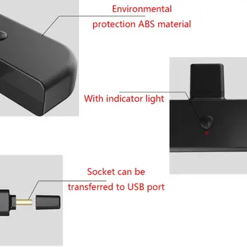 Brezžična tehnologija Bluetooth 5.0 Audio Adapter USB povežite Sprejemnik / oddajnik za Slušalke Sprejemnik za NS Stikalo Tip-c Adapter za Slušalke PC