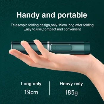 Brezžična tehnologija Bluetooth Selfie Palico Zložljivo Stojalo Podaljša Ročni Monopod Z Brezžičnim Daljinskim upravljalnikom Za iPhone 12 Xiaomi Samsung