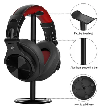 Brezžične Slušalke Stojala za Slušalke Držalo Aluminij Podporo Slušalke Stojala Palico ABS Soft Vzglavnik Trdna Osnova Za Gaming Slušalke z mikrofonom