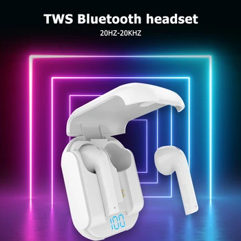 Brezžične Stereo Športne Slušalke z Mikrofonom TWS Bluetooth 5.0 Čepkov Slušalka Bluetooth Šport Čepkov za Slušalke