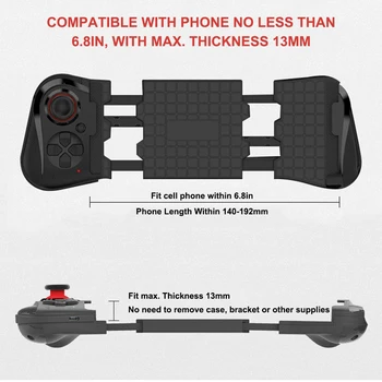 Brezžični Game pad Bluetooth Palčko VR Teleskopsko Igranje Mini Krmilnik Podporo PUBG Mobilne Gamepad za iPhone, Samsung Xiaomi