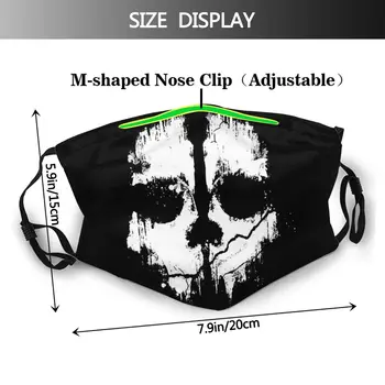 Call Of Duty COD FPS Igre Mascarilla Masko na Obrazu Masko Duhovi Simbol Masko Adulte S Filtri