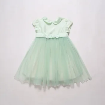 CANDYDOLL nova princesa obleko dekle je barva obleko za otroka, Svetlo zeleno obleko tanko tančico nihalo