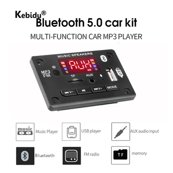 Car Audio Modul USB TF FM Radio, Snemanje Dekoder Bluetooth, MP3, WMA Dekoder Odbor S Prostoročno Klicanje Mic Za Avto Zvočnik