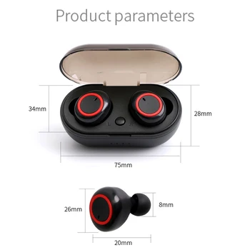 Cigfun TWS Brezžične Bluetooth Slušalke 5.0 Mini Brezžične Slušalke Športne Čepkov V uho Vodotesne Slušalke z Mikrofonom za Xiaomi