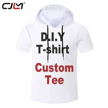 CJLM 3D Tiskanja Diy za Oblikovanje po Meri Hooded Tshirt Hip Hop Ulične Zip Majica Pošiljatelj Debelo Dobaviteljev Za Padec Pošiljatelj