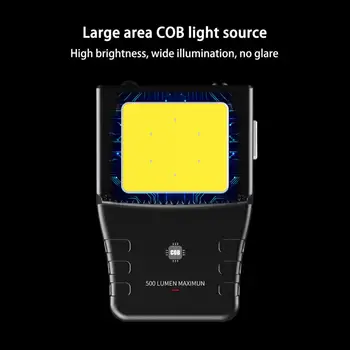 COB LED Indukcijske Klobuk Posnetek Luči, Smerniki Ribolov Touch Senzor Žaromet USB Polnjenje Skp Glavo Luč Posnetek Na Glavo Baklo