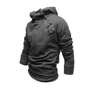 COLDKER moda, moška športna majica hoodie strani zadrgo parka pulover s kapuco za moške priložnostne obrabe hoodie in majica