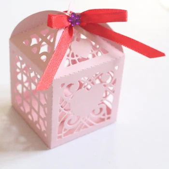 Cvet Veliko Srce Sladkarije Gift Box Kovinski Rezanje Umre Oblike 3D DIY Scrapbooking Obrti Foto Vabila Die Cut Dekoracijo