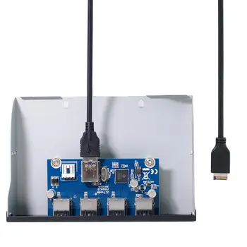 CY USB 3.1 Prednji Panel Header za USB 3.0 HUB 4 Vrata Sprednja Plošča matična plošča Kabel za pasov 5,25