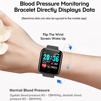 D20 Smart Zapestnice Srčnega utripa Relojes Inteligentes Smartband Za IOS Android Pulseira Dropshipping Spanja Tracker Watch