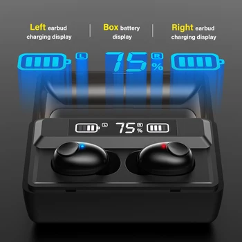DACOM T8 TWS Bluetooth Slušalke Res Brezžične Stereo Čepkov vgrajeni Mikrofon Wireless (Hands-free ročaji očal za iPhone, Samsung