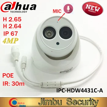 Dahua 4MP POE Full HD ip Kamere IPC-HDW4431C-A-V2 Zgradili-v-MIC CCTV kamer камера наблюдения слежения infrardeče kamere