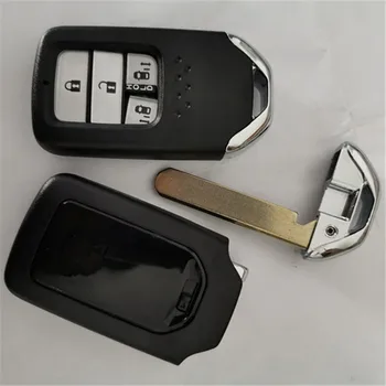 DAKATU Nove Nadomestne Lupini Smart Remote Key Primeru Fob 4 Gumb za Honda Civic C-RV 2013-2017 Pametne Kartice Lupini Z Logotipom