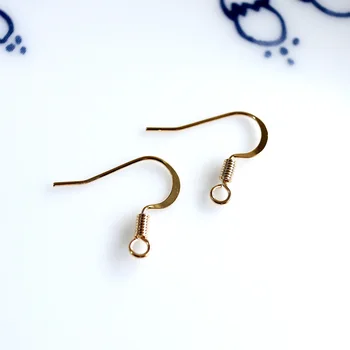 Debelo 20 kos/veliko pozlačeno uho žice uhan kljuke zaponko nakit, izdelava DIY za ženske