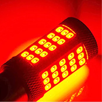Debelo 50pcs 1156 BA15S 66SMD 2835 P21W LED Žarnice Vožnja Avtomobila Vključite Opozorilne Luči rep Backup Lučka za Vzvratno Parkiranje Bela Rdeča