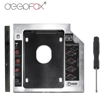 DeepFox SATA da SATA 2nd HDD Caddy Za 9 mm 9.5 mm SSD Primeru Trdi Disk, Ohišje Za Prenosni ČUDNO Optibay CD-Rom 10PCS/VELIKO