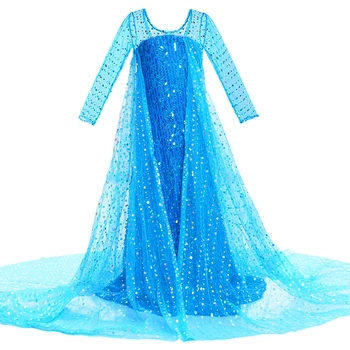 Dekleta Elsa Obleko Otroci Cosplay Snow Queen 2 Elza Kostum Otroci Radi Prikrili, Ana Rojstni Princesa Obleke Nove Obleke