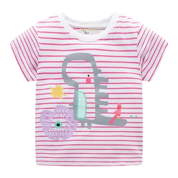 Dekleta T-shirt Baby Girl Obleke 2020 Nov Modni Otroci T srajce za Dekleta, Obleka Bombaž Otroci Poletje Vrhovi Tee Shirt Fille