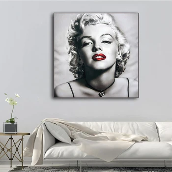 Diamond Slikarstvo Marilyn Monroe 5D DIY kvadratnih Diamond Vezenje Mozaik Kit Portreti Nosorogovo Sliko za Dekoracijo Doma