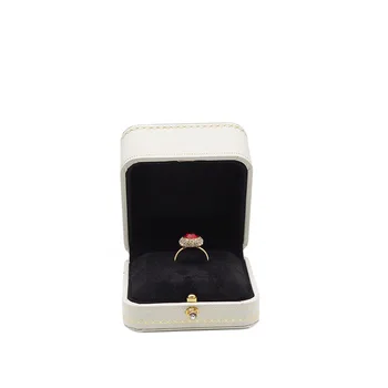 Diamond usnje, papir, Bela nakit organizator polje poročni prstan primeru in zapestnico, obesek Božično darilo polje