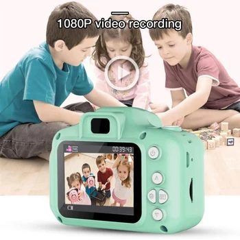Digitalni Fotoaparat za Otroke 2,0-Palčni Darilo Risanka Srčkan Fotoaparata Fotograranje na Prostem Otroci Igra Študija Toy Kamera Otrok Fotoaparat