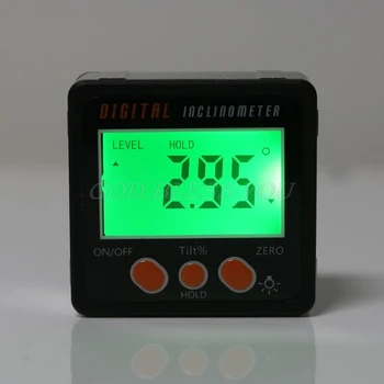 Digitalni Inclinometer Elektronski Merilnikom. Aluminij Zlitine Lupini Kpl. Polje Kota Gauge Merilnik za Merjenje orodje Padec Ladijskega prometa