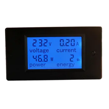 Digitalni Napetost Metrov 100A/80~260V Moč Energije analogni Voltmeter Ampermeter watt trenutno Ojačevalniki Volt meter LCD Monitor