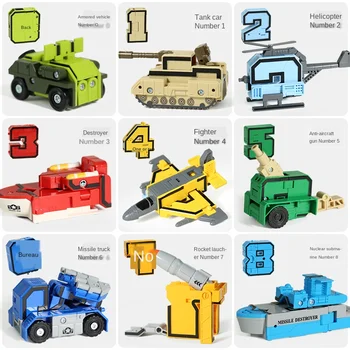 Digitalni Preoblikovanje Igrača King Kong Ekipa Različne Kombinacije Robot Puzzle Pismo Dinozaver Otroke 5 Dečkov, 6 Let 3