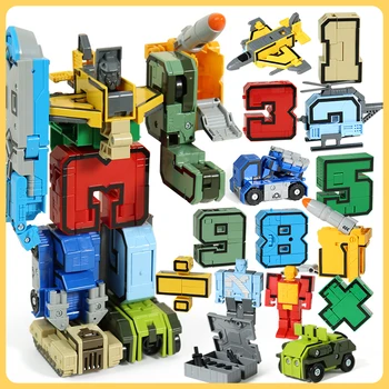 Digitalni Preoblikovanje Igrača King Kong Ekipa Različne Kombinacije Robot Puzzle Pismo Dinozaver Otroke 5 Dečkov, 6 Let 3