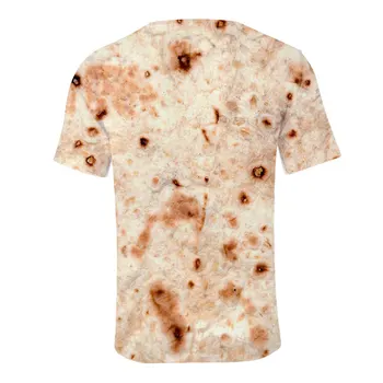 Digitalni Tisk T-shirt Kratek Rokav Moških in Žensk do leta 2020 Poletje Priložnostne Otroka, T-shirt Vrhovi Nov Modni Mehiški Burrito 3D Aikooki