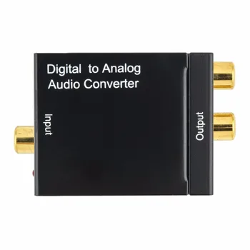 Digitalno Analogni Avdio Adapter Pretvornik Digitalni Optični RCA Koaksialni Toslink Signala v Analogni Audio Converter RCA za DVD