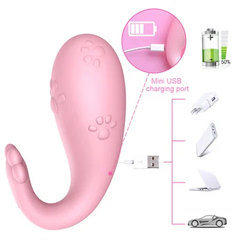 Dildo Silikonska Muca Vibrator Bluetooth APLIKACIJO Wireless Control G-Spot Klitoris Masaža Vibracijsko Jajce Igre za Odrasle Sex Igrače za Ženske