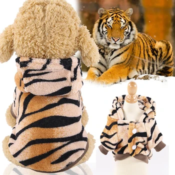 Dinozaver Tiger Obliko Oblačila za Pse, Pug Dog Hoodie Mačka Kostum Chihuahua Buldog Frances Pomorjansko Jakno za Majica